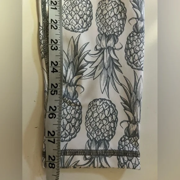 Love Fitness Pineapplee Legging Full Length White size large - Picture 5 of 9
